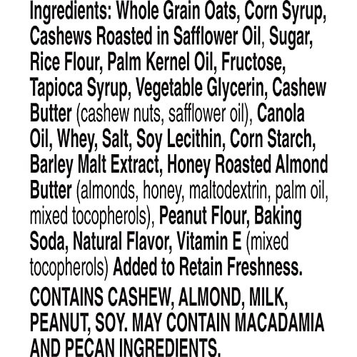 NATURE VALLEY SWEET & SALTY NUT CASHEW GRANOLA BARS 7.4 OZ (PACK OF 12)