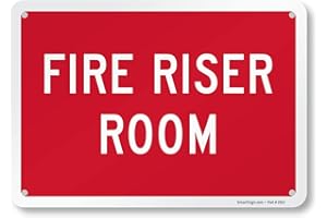SmartSign "Fire Riser Room" Sign | 7" x 10" Aluminum