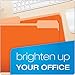 Pendaflex Two-Tone Color File Folders, Letter Size, Orange, 1/3 Cut, 100 per box (152 1/3 ORA)