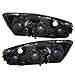 Driver and Passenger Headlights Headlamps Replacement for Chevrolet 15851373 15851372