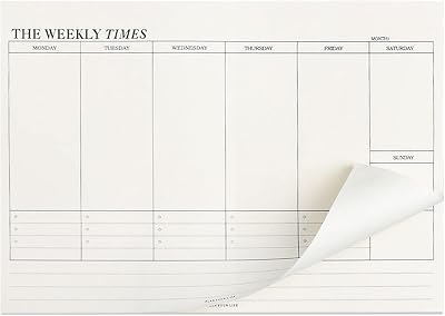 Kuou Weekly Planner Pad 60 Sheets B5 To Do List Organizer