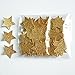Glitter Gold Star Confetti. Birthday Party Decorations. Premium No Shed Glitter Paper Stars. 2 Packs (50ct each)
