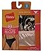 Hanes Women's Satin Stretch Hi-Cut Panty, Assorted, 9 (Pack of 2)