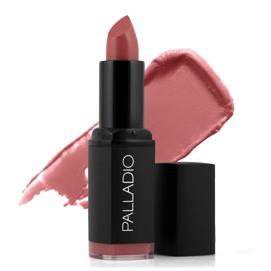 Palladio Herbal Dreamy Matte Lipstick Lip Color, Full of Moisture and Color Pigment, Smooth Application, Full Coverage, Long Lasting Wear, Luxe Matte Finish, Does Not Dry Lips, Lady Rose