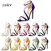 ZriEy Women's Ladies Strappy Thin High Heel Sandals Ankle Strap Cuff Peep Toe Shoes Sexy Comfortable Elegant