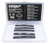 MOSFET Transistor Assortment, SI2300, S12301, SI2302, AO3400, AO3401, SOT-23, 100 pcs