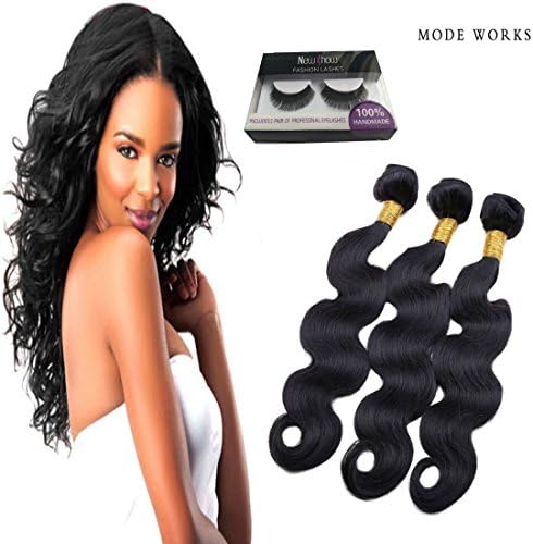 Body Wave bundles Brazilian 7A virgin Hair Bleached Knots Baby Hair extensions weaves 100g/per 3 bundles 100% Human Hair (8"8"8")