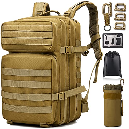 Monoki Military Tactical Backpack for Men, Large Army 3 Day Assault