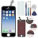 KAICEN ouch Screen Replacement LCD Display Digitizer Frame Assembly Full Set with Tools and Professional Glass Screen Protector For iPhone 5s Black 4.0 inches