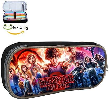 PINGPING88 Stranger-Things Pencil Case Bag Storage Organizer Student Box Blue