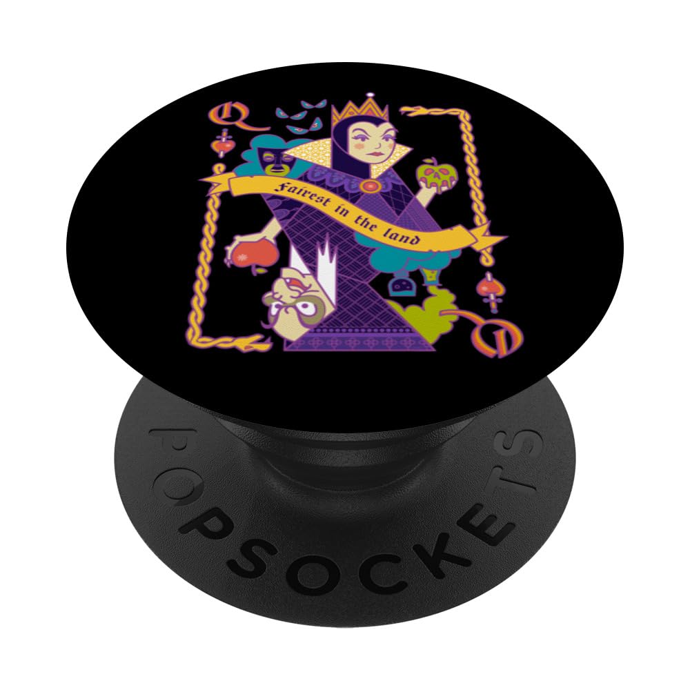 Disney Villains Evil Queen Fairest in the Land Playing Card PopSockets Swappable PopGrip
