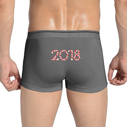 Quen 2018 Candy Cane Red Comfortable Men's Underwear Boxer Briefs