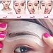 AKOAK 24 Styles 6 Sets Eyebrow Grooming Stencil Kit Template Make Up Shaping Shaper