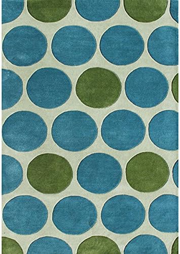 Horizon Hand-made Metro Light Green New Zealand Blend Wool Rug (8 x 10)
