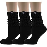 HOLSFIT Slouch Socks For Women Cozy Scrunch Socks Womens Crew Socks Long Boot Socks Women