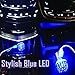 TreasuresX Car AIR PURIFIER + 2x PHONE CHARGERS || Upgrade Effects Proofs || Auto Cigarette Smoke Odor Eliminator Cleaner Freshener + Blue LED Interior Light || Rose GOLD