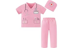 Daddy's New Fishing Buddy Baby Boys Girls Doctor Costume Outfits Cosplay Dress Up Pants Set