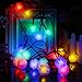 VMANOO Battery Operated Timer String Lights 50 LED Chuzzle Ball Fairy Christmas Lighting Decor for Outdoor, Indoor, Garden, Patio, Bedroom Wedding Decorations (Multi Color)