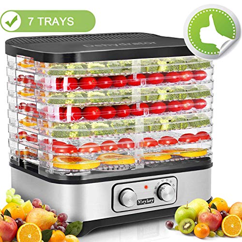 Food Dehydrator Machine, Jerky Dehydrators with 7-Tray, Perfect for Beef Jerky, Herbs, Fruit Leather
