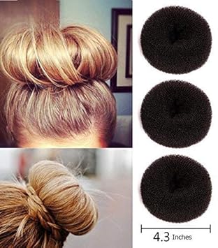 Cn Culture 3pcs Extra Large Size Hair Donut Bun Ring Styler Maker