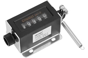 YANMIS 5 Digit Mechanical Counter, Resettable Manual Hand Pull Tally Counter5 Digit Manual Mechanical Counter