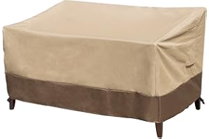 Patio Bench Loveseat Covers Durable UV Resistant Patio Sofa Covers Lawn 100% Waterproof Furniture Covers for Outdoor Seating 