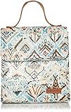 Sakroots Flap Lunch Bag, Turquoise Brave Beauti