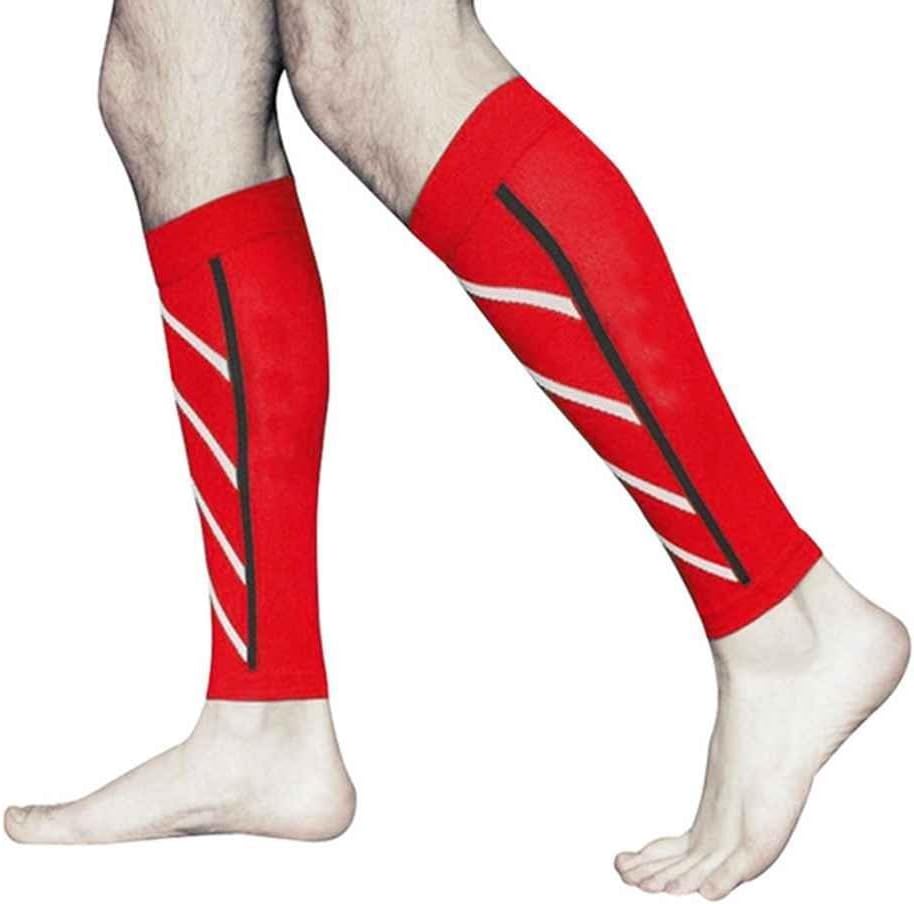 (2 PAIRS)Compression Sleeve - For Shin Splints, Calf Strains, Sports Recovery - Leg Socks For Men and Women - Black - Calf Guard for Running, Marathon, Rugby, Walking, Tennis, Golf, Cycling, Maternity