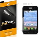 [6-Pack] Supershieldz- High Definition Clear Screen Protector For LG Optimus Dynamic II L39C (Tracfone) + Lifetime Replacements Warranty [6-PACK] - Retail Packaging