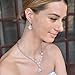 EVER FAITH Wedding Teardrop Necklace Earrings Set CZ Austrian Crystal
