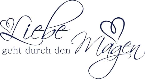Grazdesign Wandtattoo Esszimmer Wandbild Schatz Liebe Wandtattoo Kuche Spruche Kuchenspruch Wandtattoo Fur Kuche Liebe Geht Durch Den Magen 55x30cm 049 Konigsblau Amazon De Kuche Haushalt Liebe Geht Durch Den Magen Sprüche