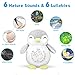 Baby Gifts - ACENZ White Noise Sound Machine, Portable Baby Sleep Soother Stuffed Animals Penguin & 12 Soothing Sounds & Stars Night Light