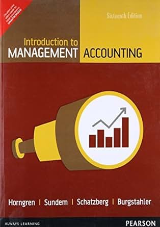 Amazon Com Introduction To Management Accounting Chapters