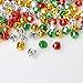 Pengxiaomei 200 PCS Jingle Bells, Colorful Christmas Bells, Mini Craft Bells Bulk for Party & Festival Decorations and Jewelry Making, 0.4 Inch