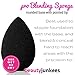 Beauty Junkees Blending Sponge: Black Makeup Blender 4Pc Set - Latex Free Makeup Sponges For Stippling Foundation, Highlighting, Contouring With Liquid, Creams, Powder Cosmetics