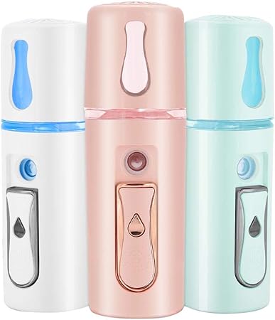 Amazon Co Jp 顔用加湿器 補水 スプレー美顔器 ナノミスト ドライ肌 オイリー肌 ml Usb充電 敏感肌 中性肌に対応 美顔スプレー 保湿美白効果 家庭 旅行 オフィス 車の使用 ピンク ビューティー