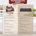 Defrosting Tray Frozen Food Thawing Plate Set of 2 Sizes 150% Faster Defrosting Hexagon Design For Fast Quick Rapid Meat Defrosting, Chicken, Fish With Tong & Silicone Sponge 14x8 & 9x7 Inch By Erad