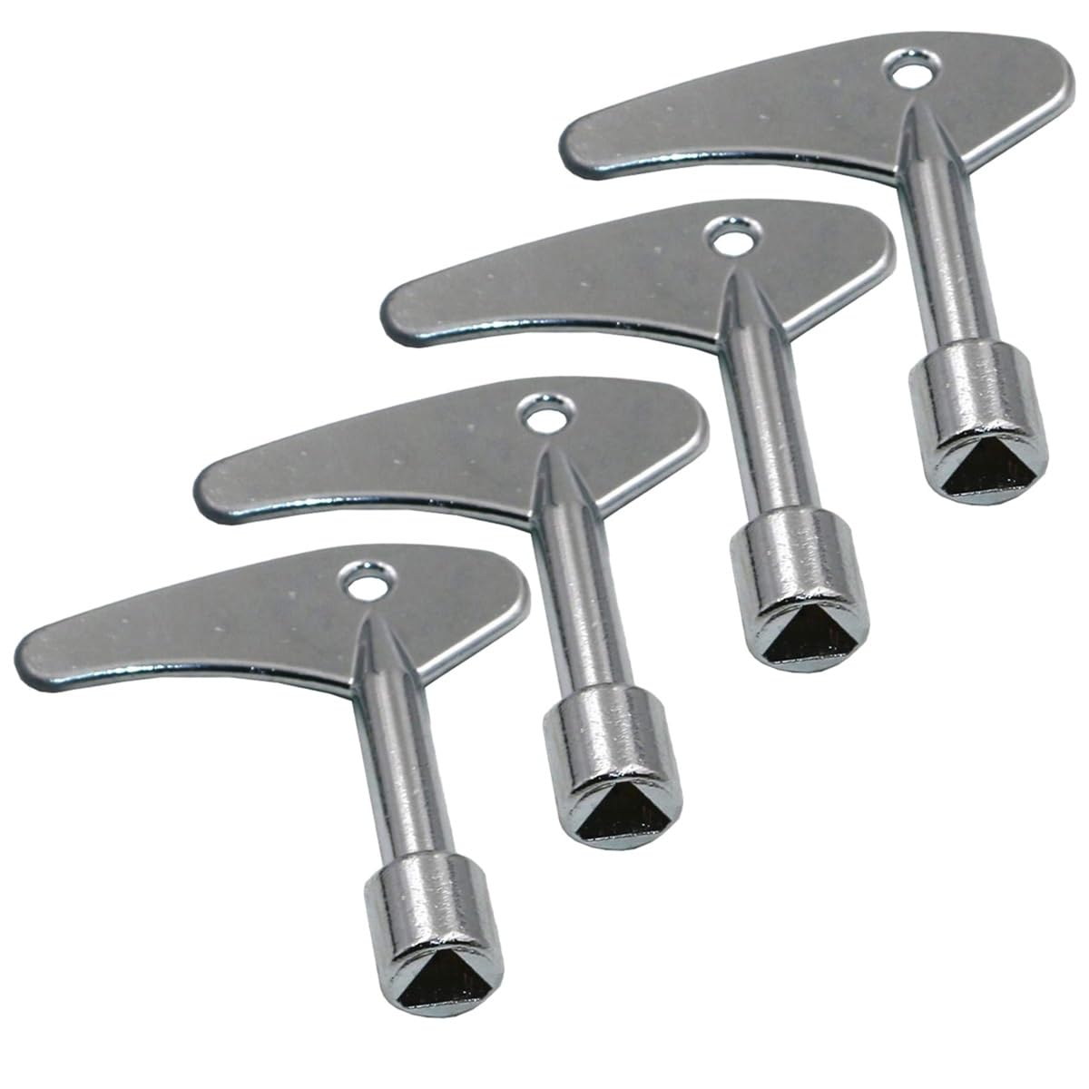 Triangle Spanner Key, Emergency Lift Door Release Lock Keys, Inner Triangle, Stainless Steel Rescue Tool, Pack of 4