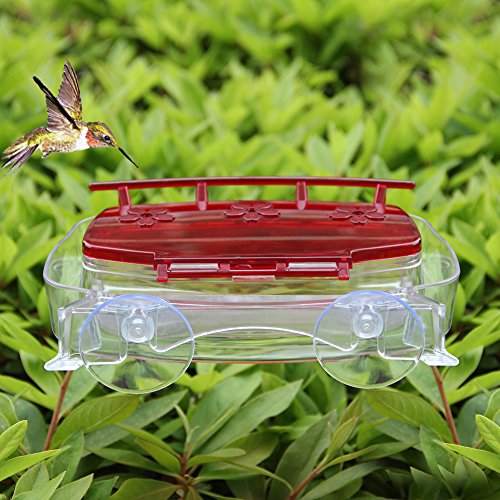 4 Juegoal+Window+Hummingbird+Feeder+8+Ounce