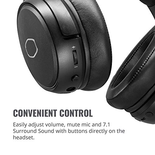 Cooler Master MH670 Gaming Headset with 2.4GHz Wireless, Virtual 7.1 Surround Sound, and Multi-Platform Compatibility
