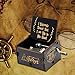 Leegoal Hedwig's Theme Hary Poter Music Box, Antique Carved Wooden Hand Crank Musical Boxes for Christmas Happy Birthday New Year Gift Toy Home Decoration