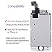 Screen Replacement for iPhone 5s White, Fully Pre-Assembled LCD Display and Touch Screen Digitizer Replacement for A1453, A1533, A1457, A1530 w/Repair Tools