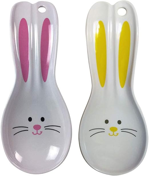 Easter Bunny Spoon Rest Set of two Kitchen & Dining