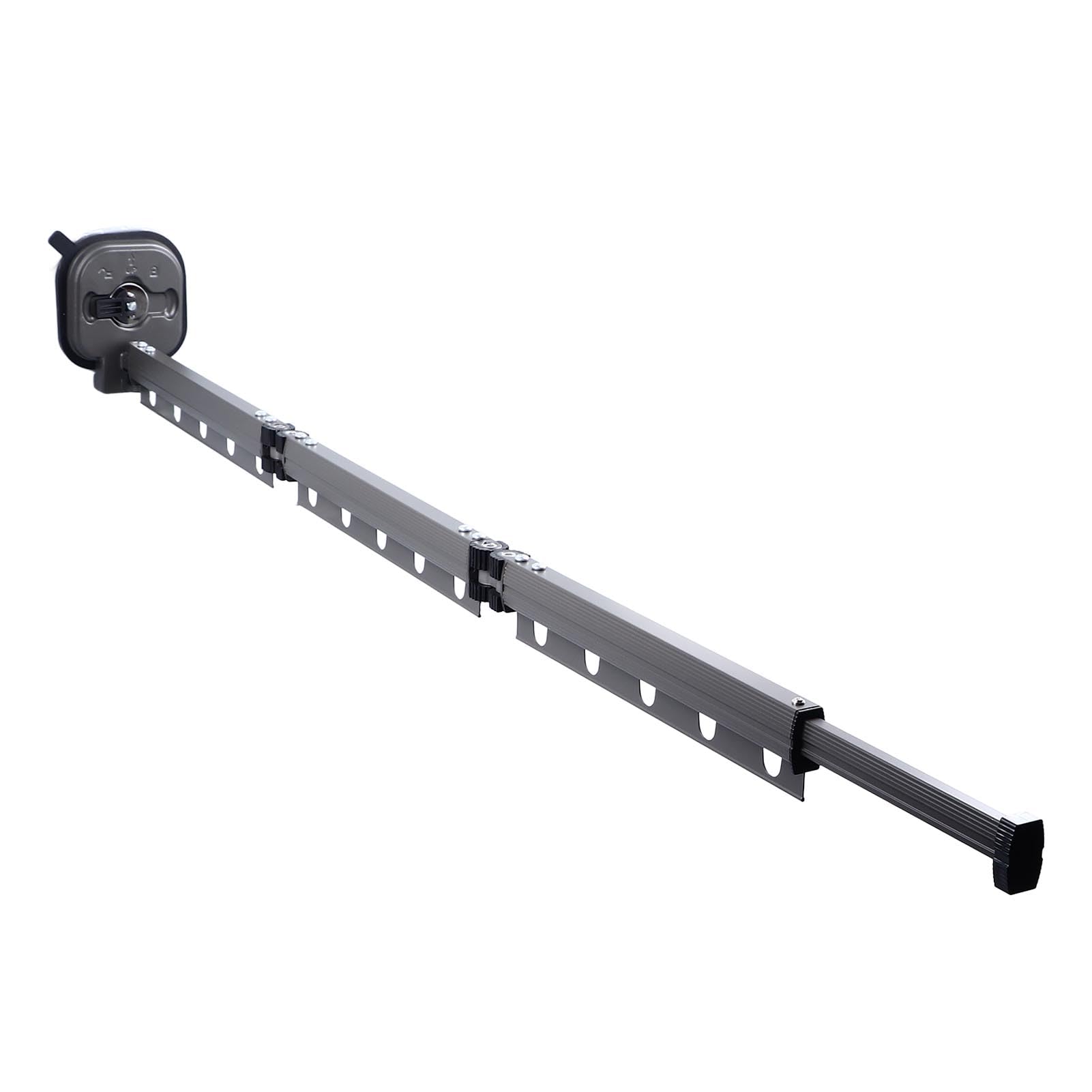 Wall Mounted Clothes Drying Rack, Retractable Laundry Drying Rack Space Saving Collapsible Laundry Hanger Dryer Rack with Suction Cup for Bedroom Balcony Bathroom, Gray (#3)