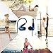 KINVOCA Running Over Ear Earbuds with Microphone Remote Noise Cancelling Earhook Headphones Sweatproof Stereo in Ear Earphones Gym Jogging Workout Exercise for iPhone Android iPad Samsung, Blue