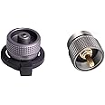 CAMPINGMOON Camping Grill Gas Stove Adapter of 1Lb Propane Adapter & Butane Canister Adapter Z11+Z22