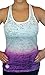 Women's Workout Tank Top - Fierce Ombre Burnout Racerback Fitness Tank Tops