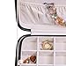 Mele and Co Lila Vegan Leather Jewelry Box with 48 sections