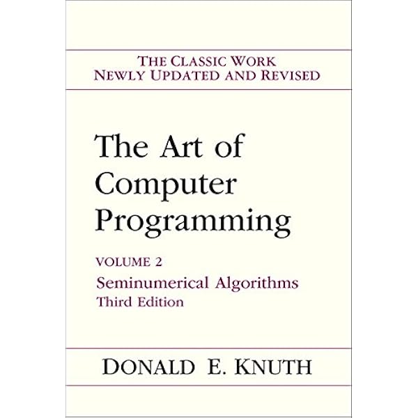 Art Of Computer Programming Volume 2 Seminumerical Algorithms Knuth Donald 0785342896848 Amazon Com Books