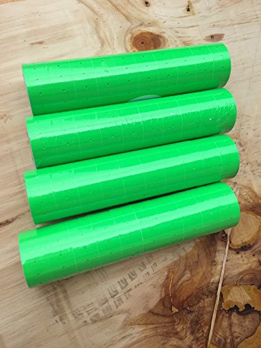 BESTeck 10 Rolls 5000 Price Gun Labels for Mx-5500 White Price Marker Stickers (Green)
